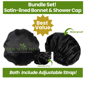 Bundle Deal Satin-lined Bonnet & Shower Cap