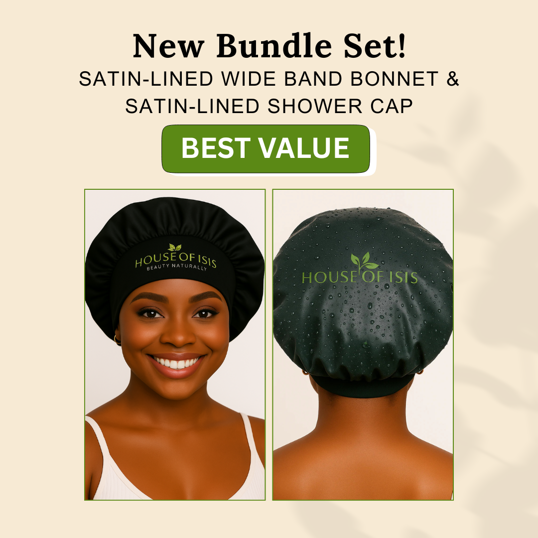 Bundle Deal Satin-lined Bonnet &amp; Shower Cap
