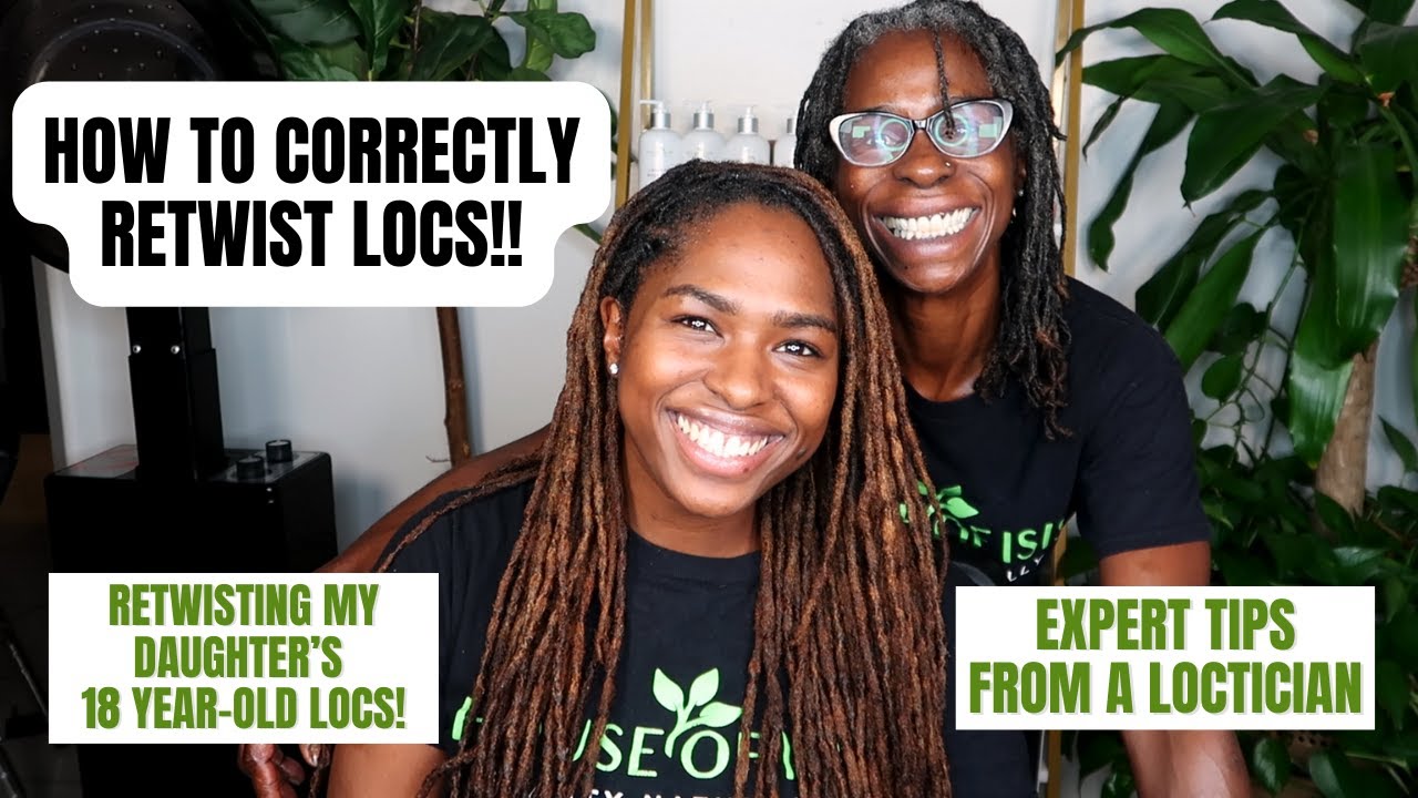 Load video: How to Correctly Retwist Locs